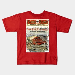 Search For A Sunken Island - Comic Book Cover Kids T-Shirt